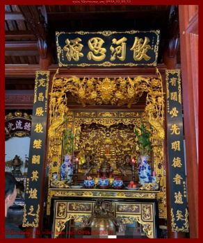 Sơn son thếp vàng cho nhà thờ ở Hưng Yên